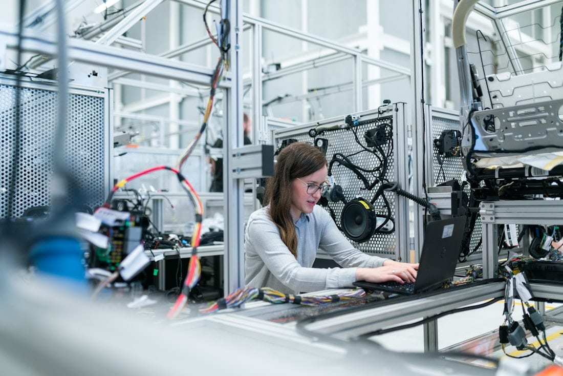 Assembly line equipment being commissioned